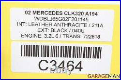 00-03 Mercedes W208 CLK320 ECU Engine Control Gear Shift Ignition Switch with Key