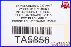 03-09 Mercedes W209 CLK350 C230 C240 Ignition Switch Control Module with Key Set
