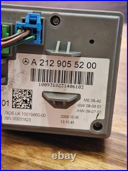 10-16 Mercedes W212 E500 E350 Ignition Switch Control Module Set with Key OEM