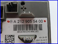 10-16 OEM Mercedes W212 E350 E550 E63 Ignition Switch Control Module with Key
