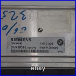 2001 2006 Bmw E46 330 3.0l M54 Engine DME Control Module Ignition Lock Key Set