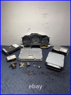 2001 Jaguar X100 XK8 ECU BCM Computer Modules with Cluster & Key Lock Set OEM 89k