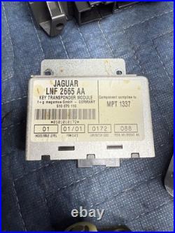 2001 Jaguar X100 XK8 ECU BCM Computer Modules with Cluster & Key Lock Set OEM 89k