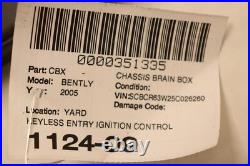 2003-2011 Bentley Continental Gt Keyless Entry Ignition Control Module Oem