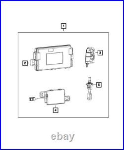 2011-12 Dodge Ram Wireless Ignition Module For Remote Start Oem 68105738af