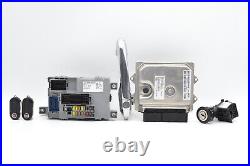 2012 Fiat 500 M/T Engine Control Module ECU ECM BCM Ignition Switch Key Set