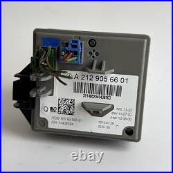 2013 MERCEDES E350 IGNITION SWITCH CONTROL MODULE With KEY TESTED A2129056601 OEM