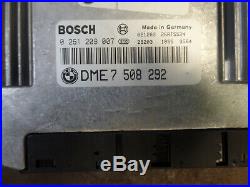 Bmw E46 N46 Ecu Kit Set Manual Dme With 4 Keys & Igniton Barrel Door Boot Lock