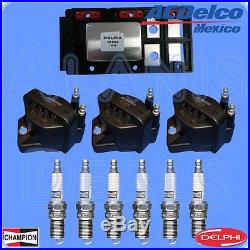 Delphi Ignition Control Module +3 ACDelco Ignition Coils + 6 3013 Spark Plugs