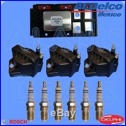 Delphi Ignition Control Module +3 ACDelco Ignition Coils + 6 4304 Spark Plugs