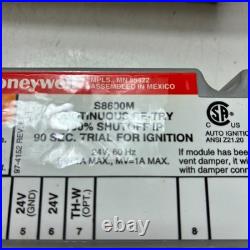 HONEYWELL S8600M Ignition Control Module Continuous Re-Try 24V 60HZ