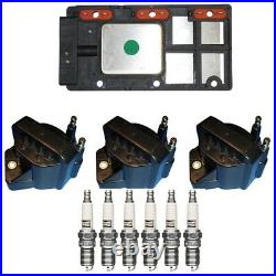 Herko Ignition Control Module + 3 Herko Ignition Coils + 6 3013 Champion Plugs