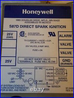 Honeywell S87D / S87D1020 4 Second Furnace Ignition Control Module New