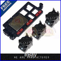 Ignition Coil Set of 3 & Control Module Kit for Chevy Pontiac Buick Olds Isuzu