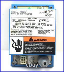 Johnson Controls 73K8601 Ignition Control Module G891TCA-8103 used #D772