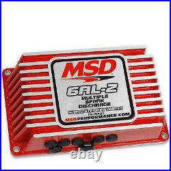 MSD 6421 Red 6AL-2 Ignition Control Box With Built-In 2 Step Rev-Limiter