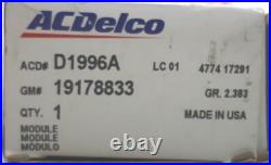 NEW ACDelco Ignition Control Module 19178833 Berreta Cavalier Corsica 1992-1993