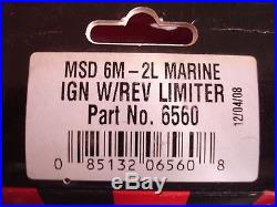 NEW IN BOX-MSD MARINE Ignition Control Module MSD 6560/-WITH REV LIMITER