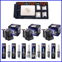 New Ignition Control Module +3 Ignition Coils + 6 Champion Spark Plugs