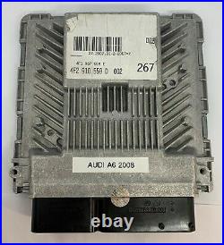OEM 06-08 Audi A6 Engine Computer Speedometer Key Fob Ignition Lock Cluster Set