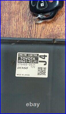 Toyota Rav4 ECM 2010 avec interrupteur allumage et clé OEM module commande moteur ordinateur